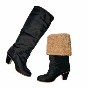 Vintage GOLO Shearling Lined Boots. Size 7.5/8
